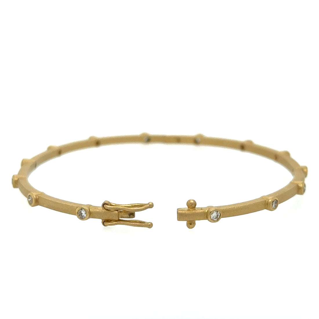 18kt Yellow Gold Diamond Bangle