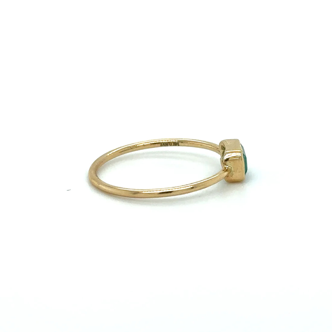 14kt Yellow Gold Emerald Ring