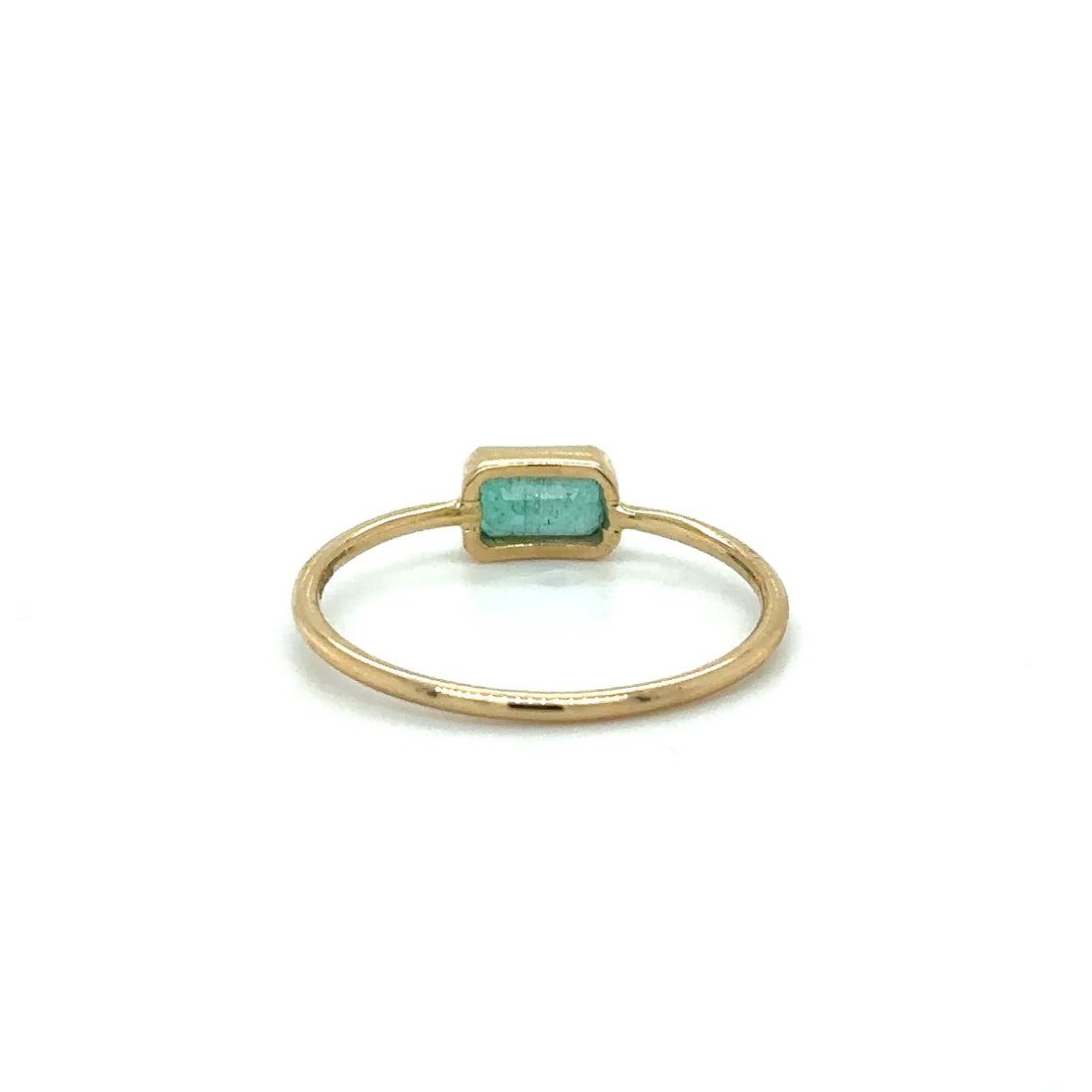 14kt Yellow Gold Emerald Ring