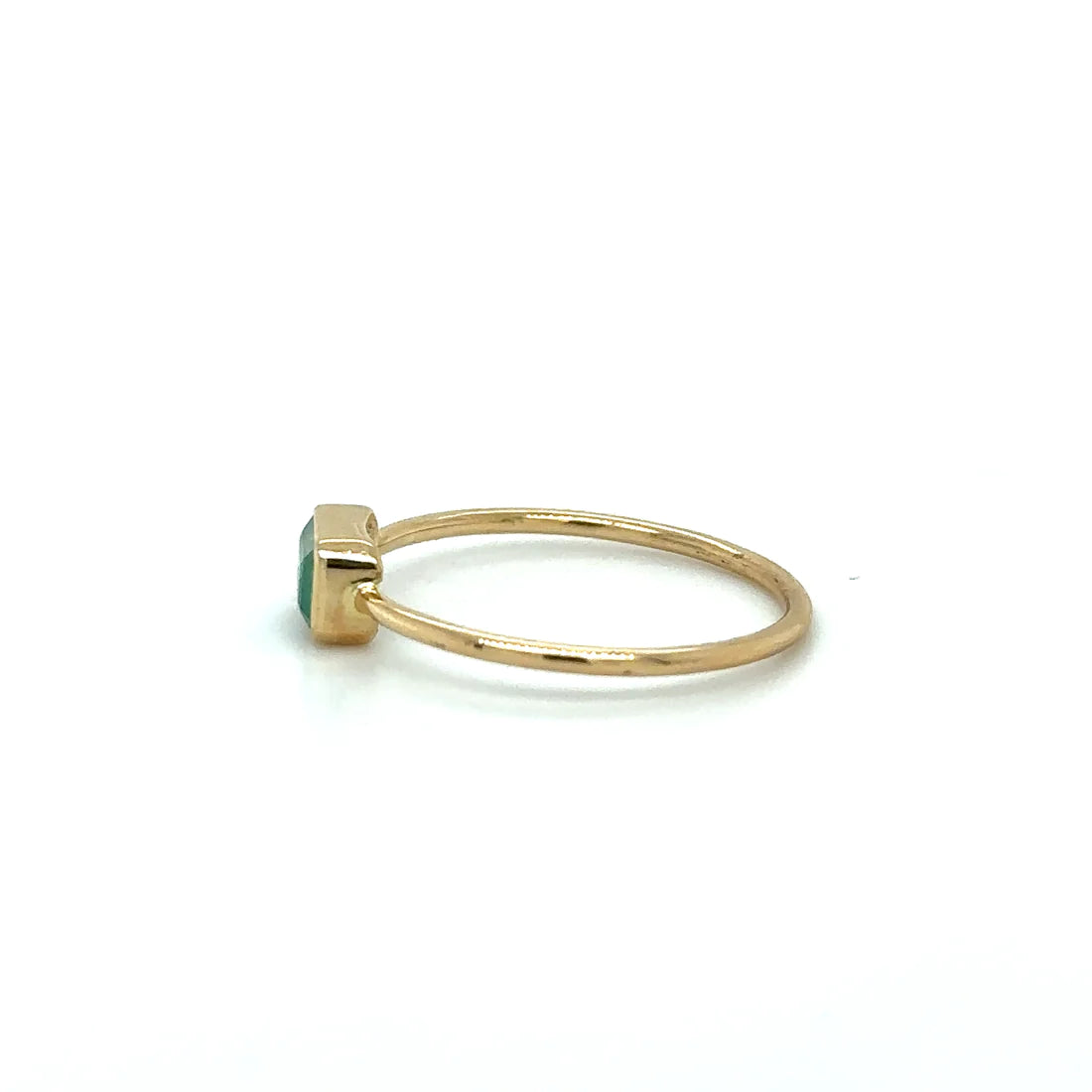 14kt Yellow Gold Emerald Ring