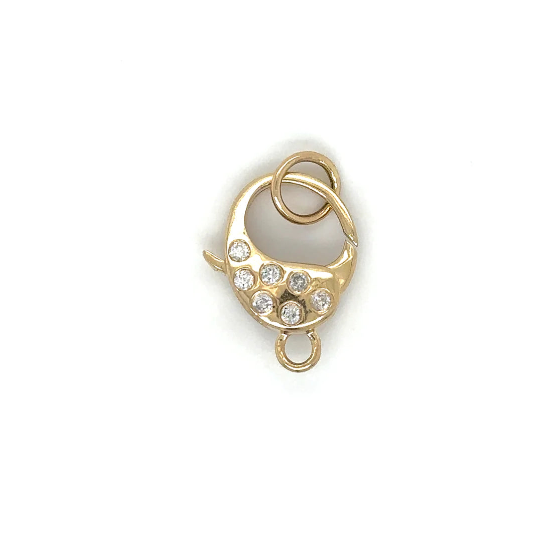 14kt Yellow Gold Lobster Lock With Diamonds