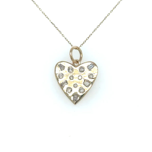 Heart Pendant With Diamonds