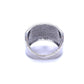 Wide Pave White Gold With Diamond Ring
