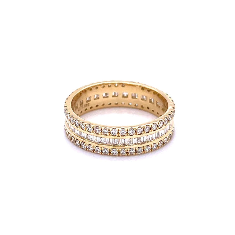 14kt White Gold Round Diamond Eternity Ring