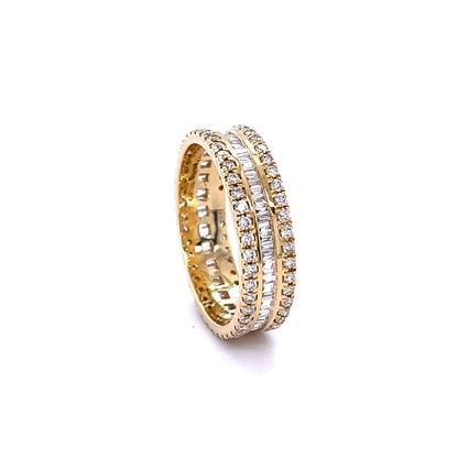 14kt White Gold Round Diamond Eternity Ring