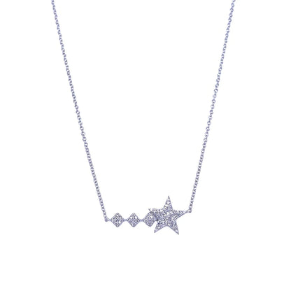 Shooting Star Pendant With Diamonds