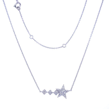 Shooting Star Pendant With Diamonds