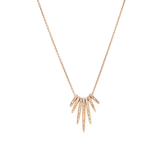 Spike Gold Diamond Pendant