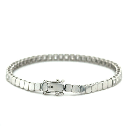 Emerald Cut Diamond Tennis Bracelet