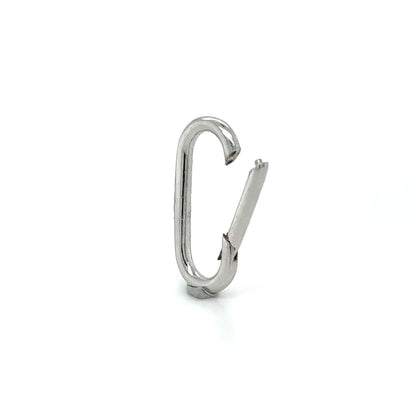 14k White Gold Paperclip Lock