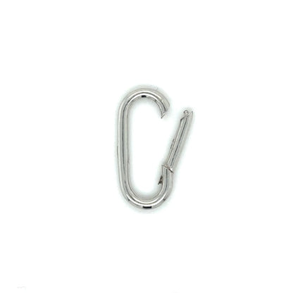 14k White Gold Paperclip Lock