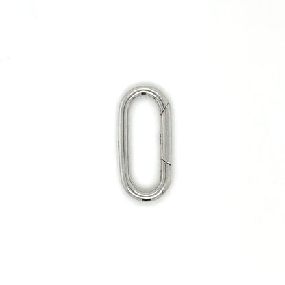 14k White Gold Paperclip Lock