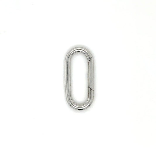 14k White Gold Paperclip Lock