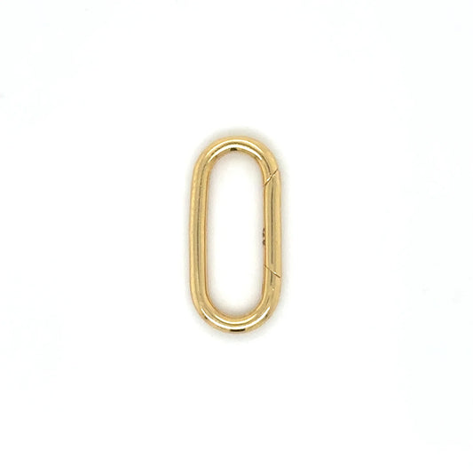 14k Yellow Gold Paperclip Lock