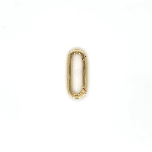 14k Yellow Gold Paperclip Flat Lock