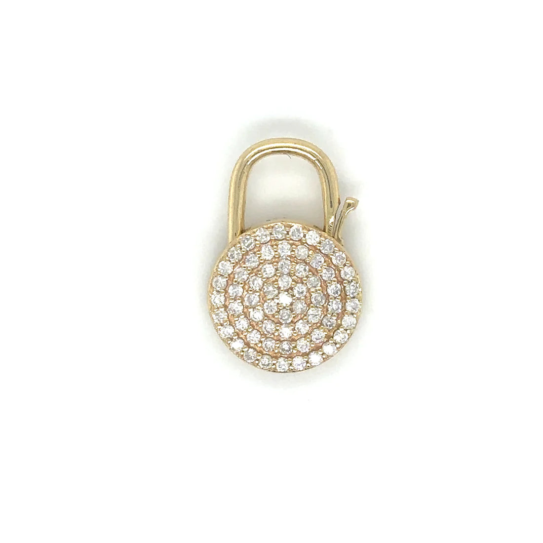 14k Yellow Gold Diamond Connector/lock