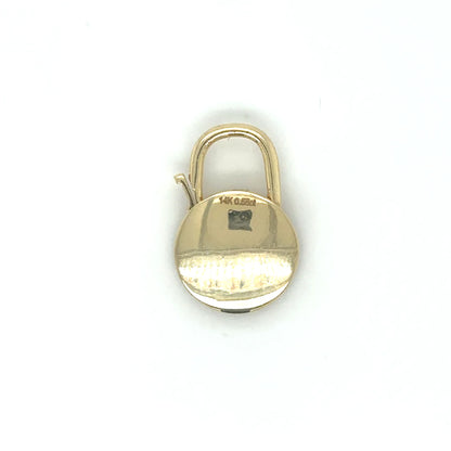 14k Yellow Gold Diamond Connector/lock