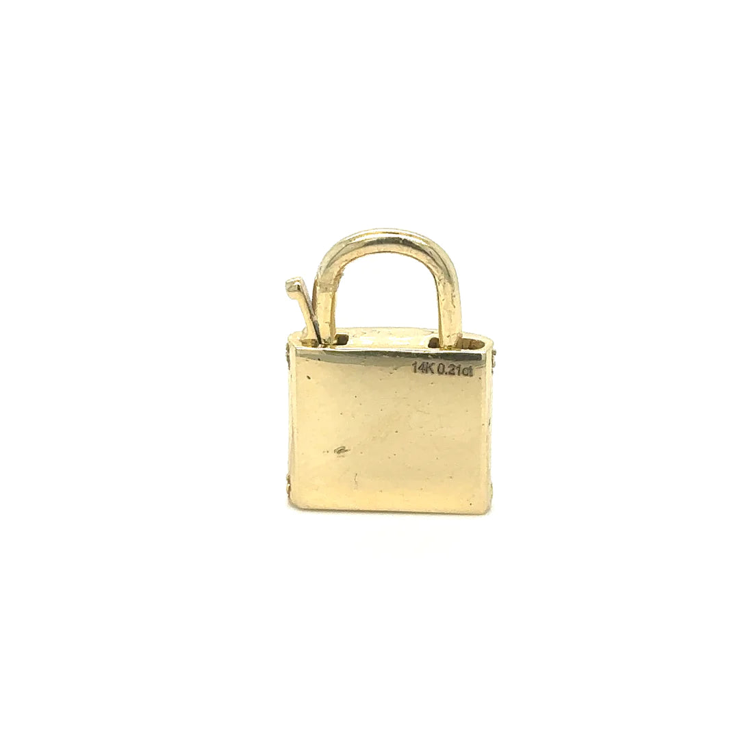 14k Yellow Gold Diamond Connector/lock