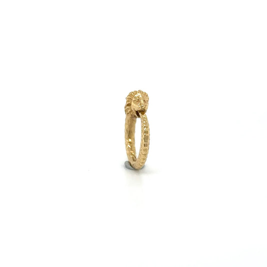 14k Yellow Gold Lion Lock