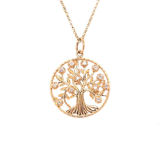 14KT Gold Tree Of Life Pendant