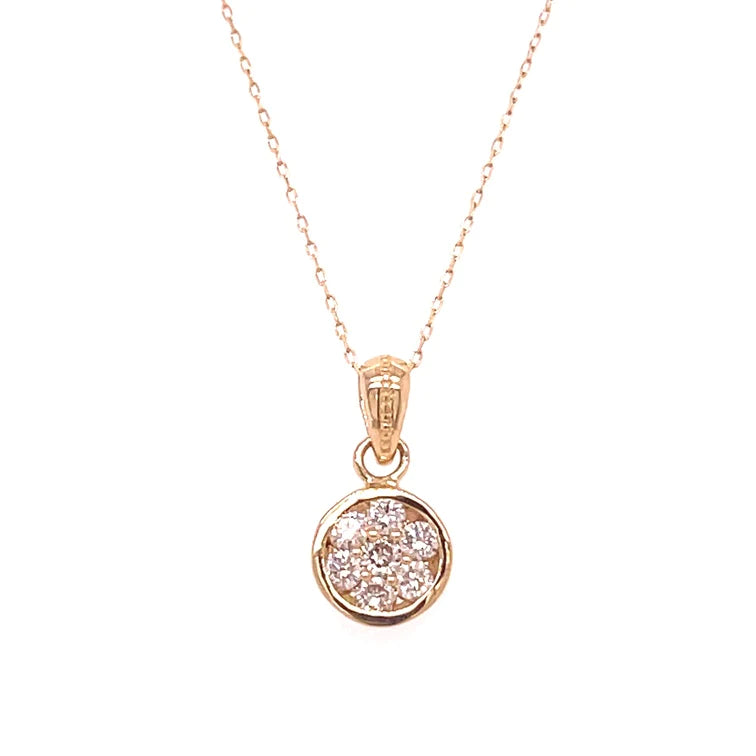 14 KT Gold Diamond Pendant