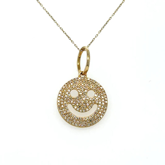 Smile Pendant With Diamonds