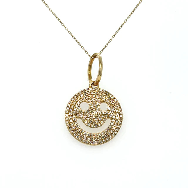 Smile Pendant With Diamonds