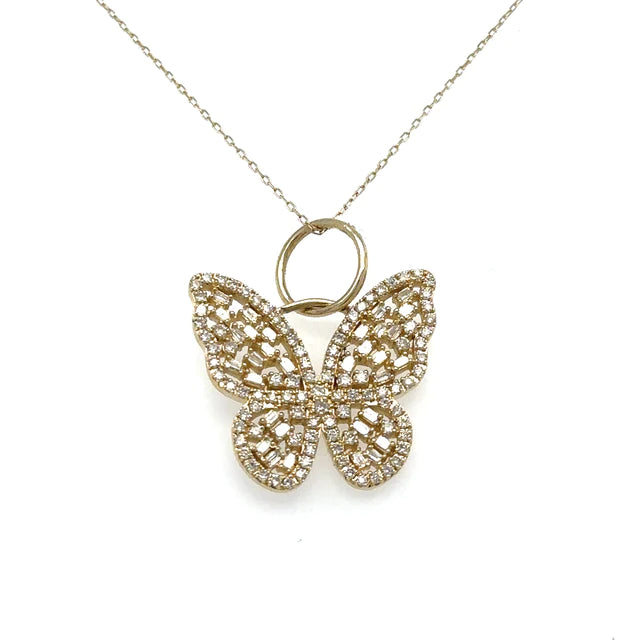 Butterfly Pendant With Diamonds
