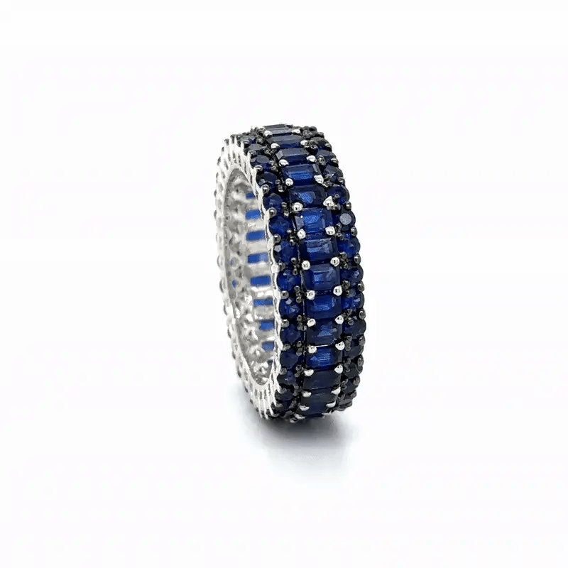 18k White Gold Sapphire Ring