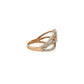 Rose Gold Ring With Yellow Diamonds