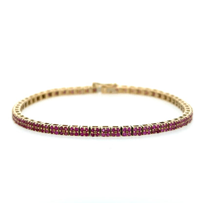 14kt Yellow Gold Ruby Bracelet