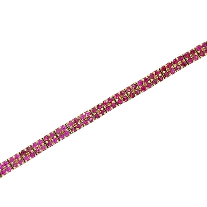 14kt Yellow Gold Ruby Bracelet