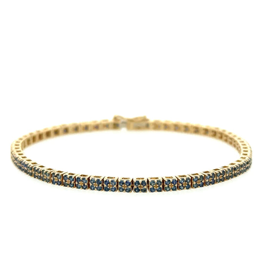 14kt Yellow Gold Sapphire Bracelet