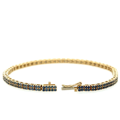14kt Yellow Gold Sapphire Bracelet