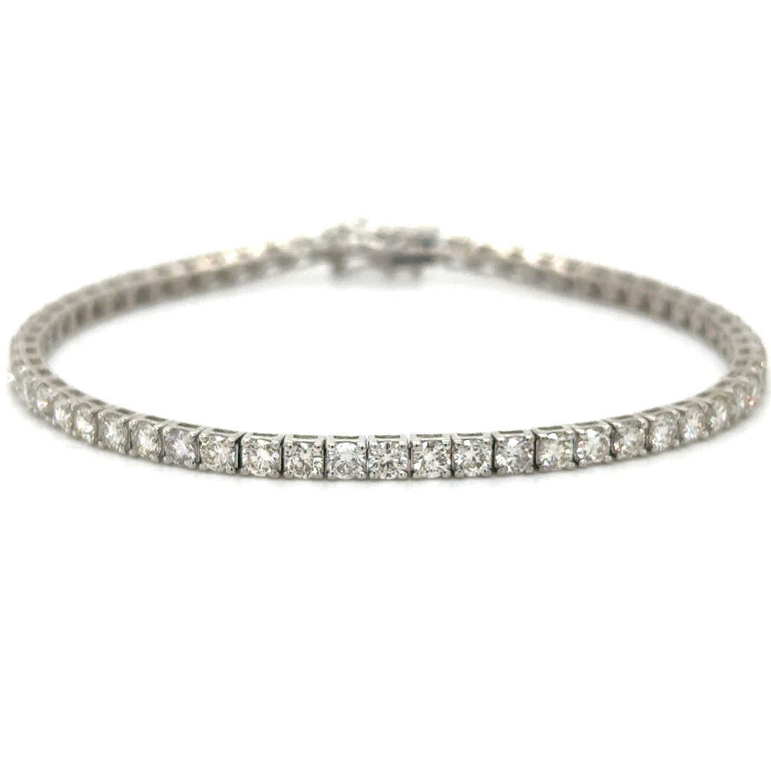 14k Diamond 4 Prong Tennis Bracelet