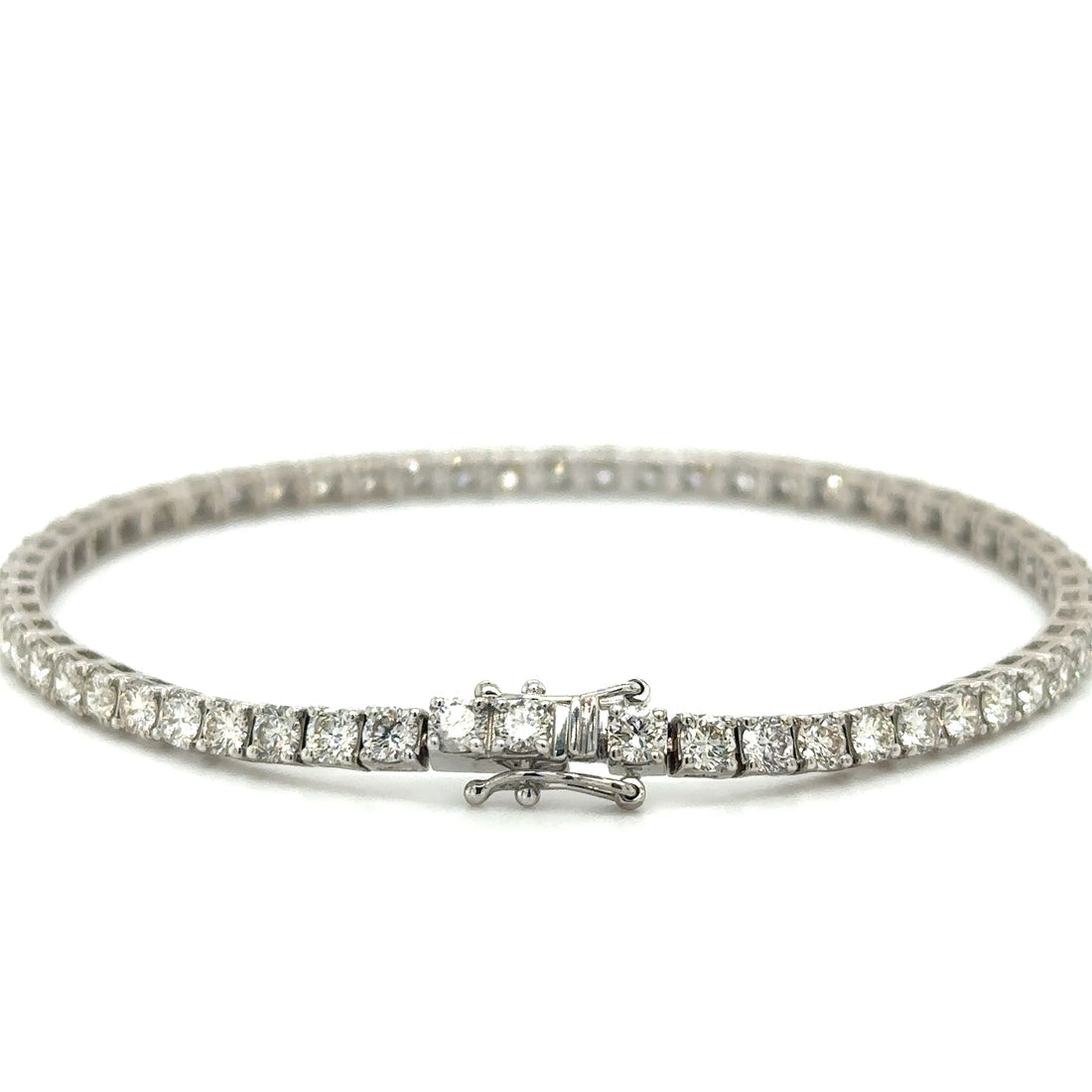 14k Diamond 4 Prong Tennis Bracelet