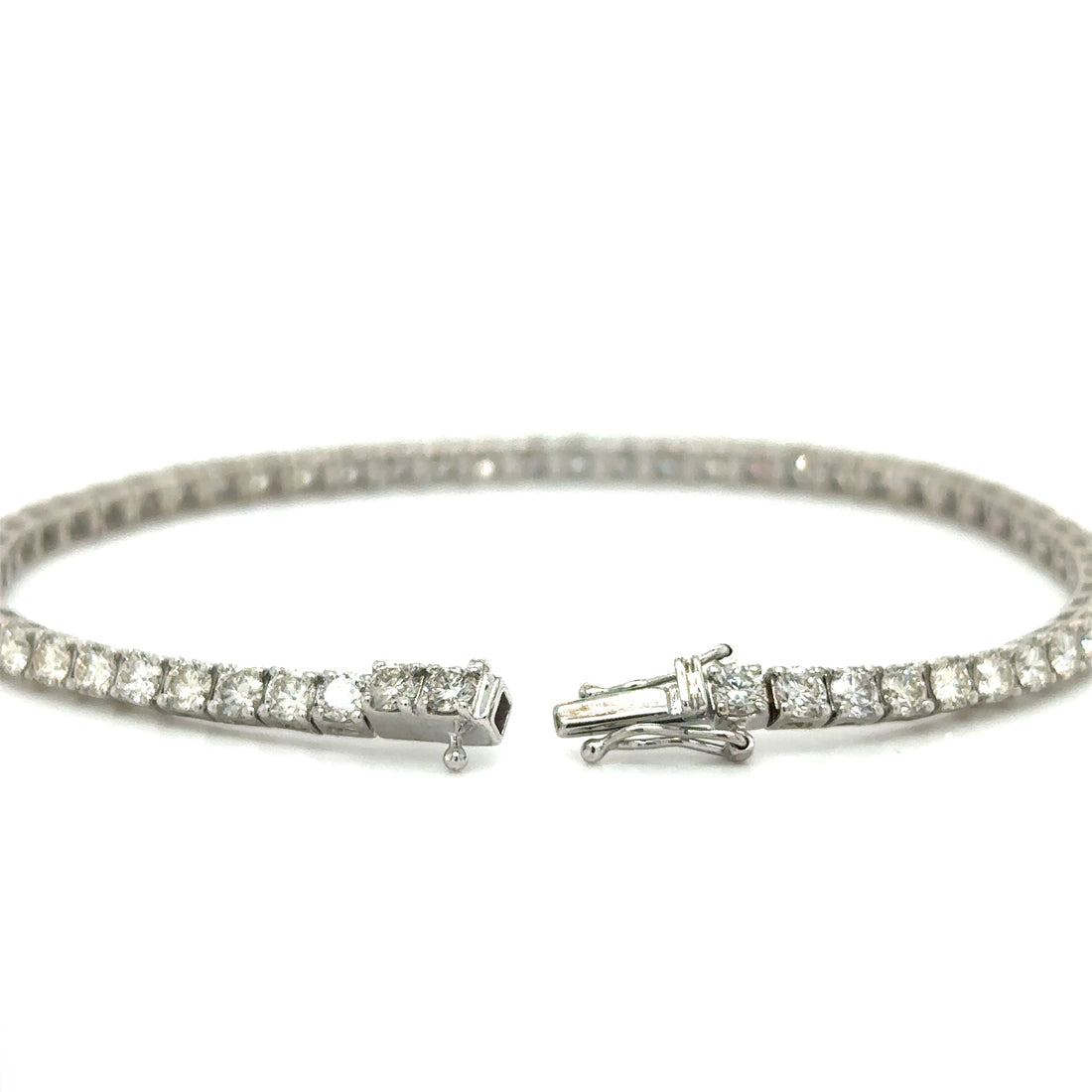 14k Diamond 4 Prong Tennis Bracelet