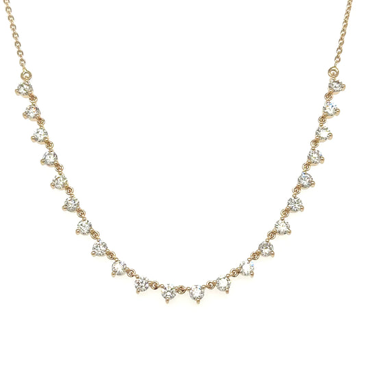 Yellow Gold Necklace With Diamonds