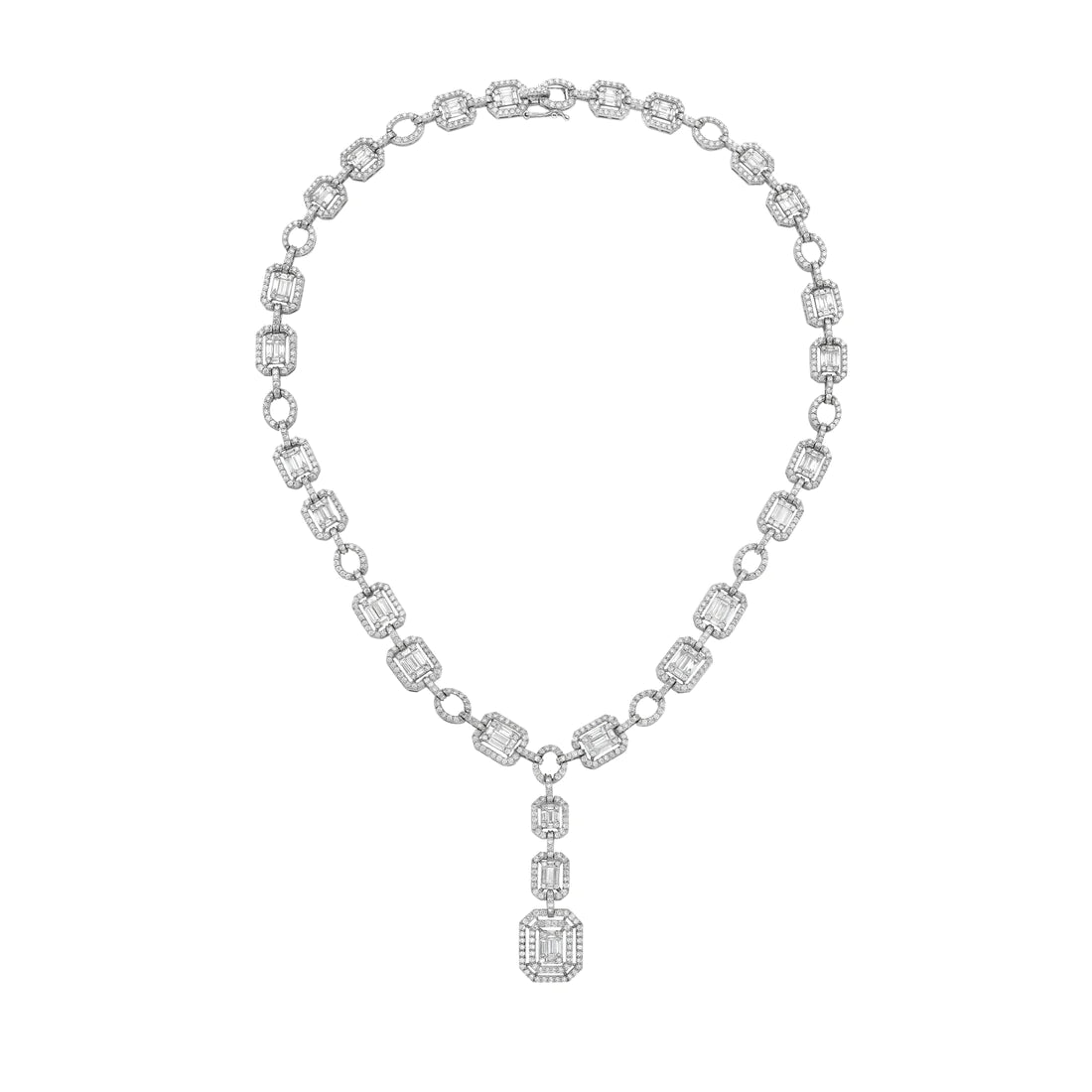 18k White Gold Diamond Necklace