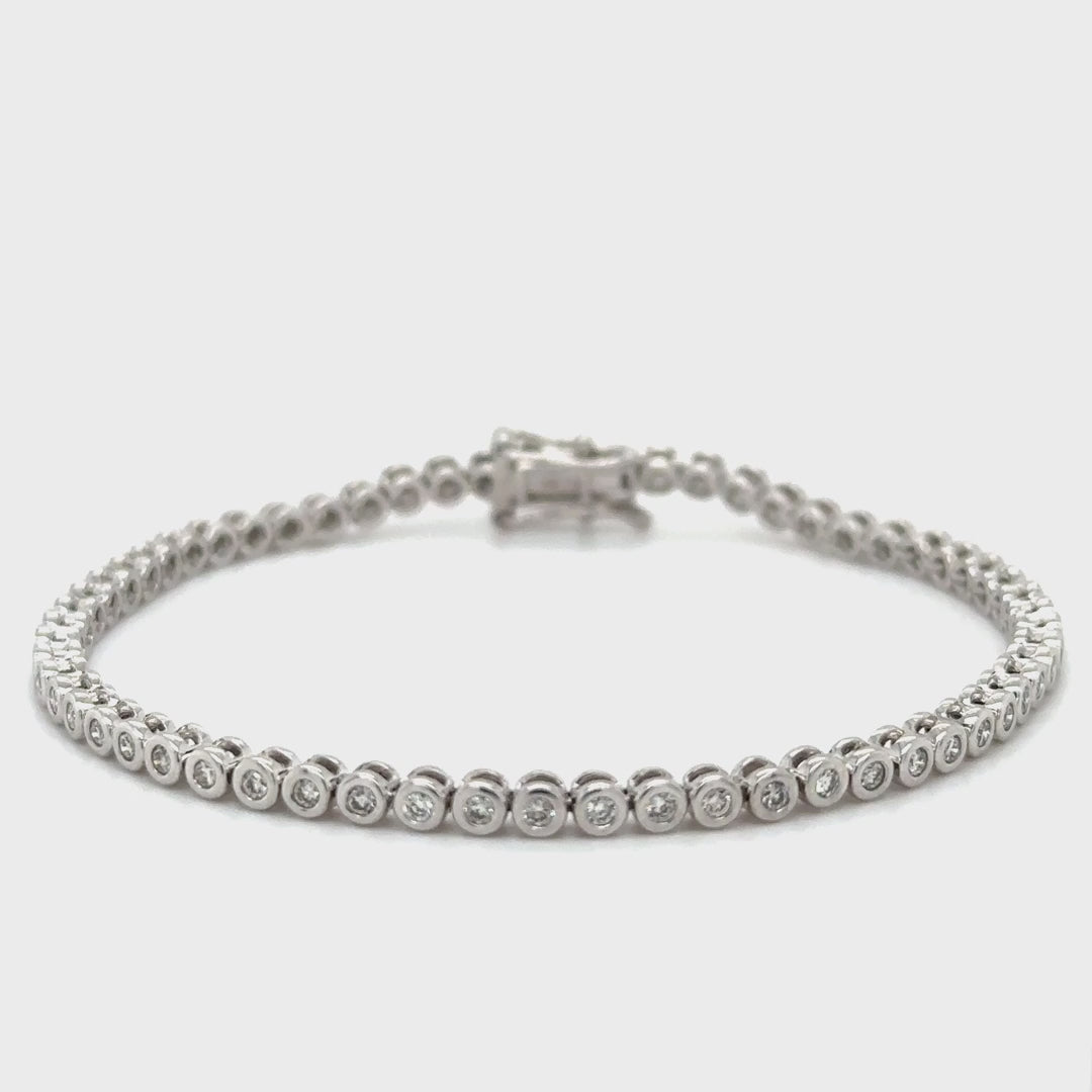 Diamond Bezel Tennis Bracelet