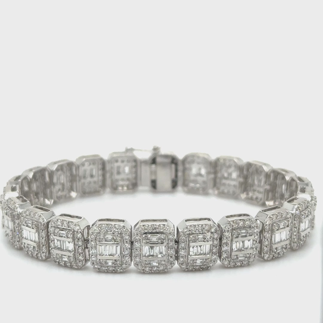 14kt White Gold Diamond Bracelet