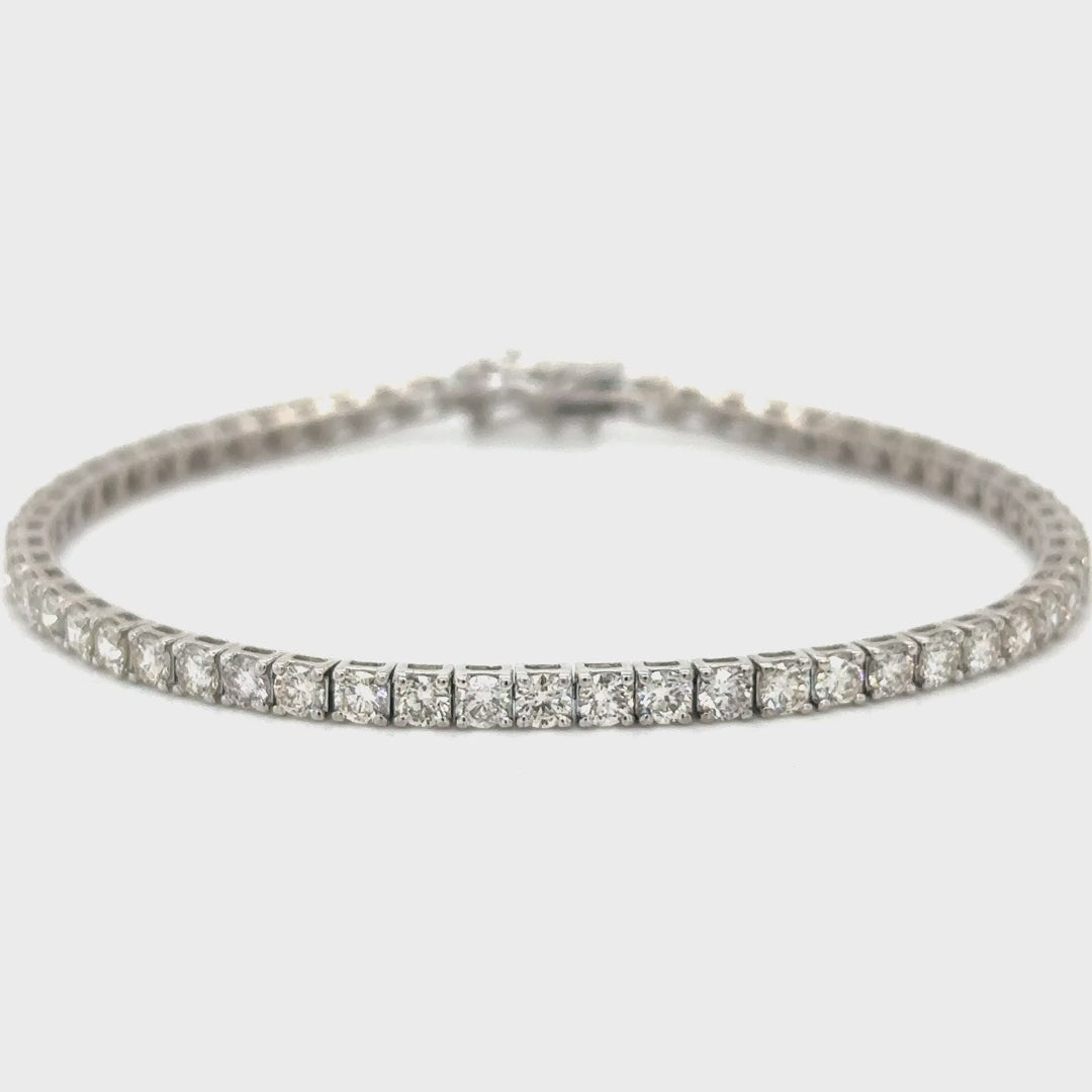 14k Diamond 4 Prong Tennis Bracelet