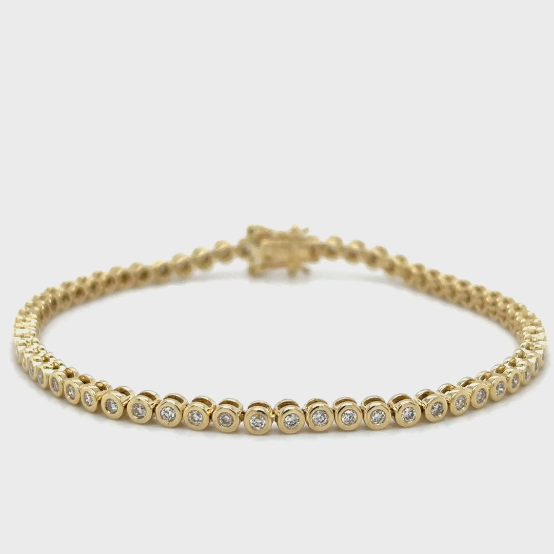 Diamond Bezel Tennis Bracelet