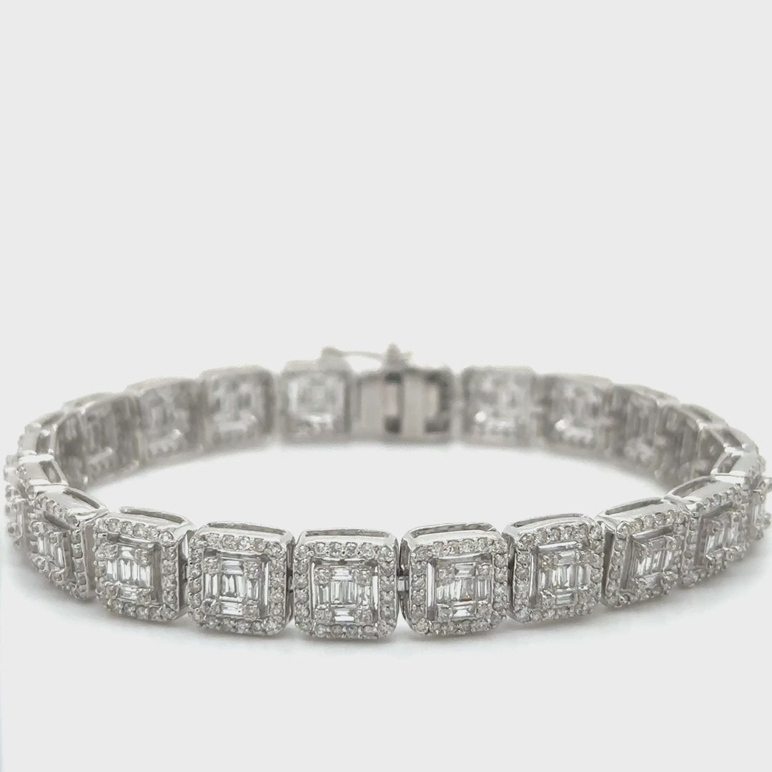 14kt White Gold Diamond Bracelet