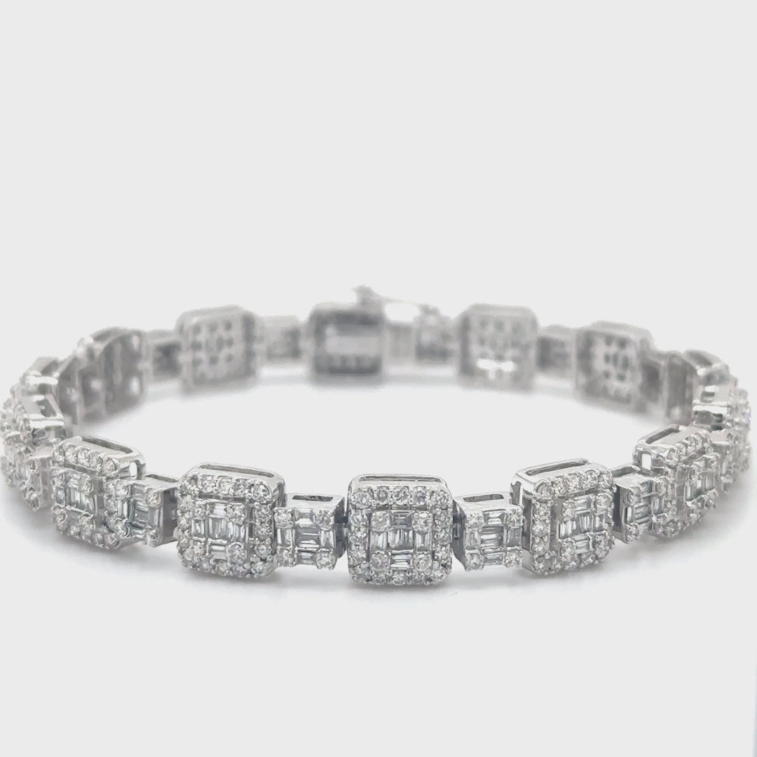 14kt White Gold Diamond Bracelet