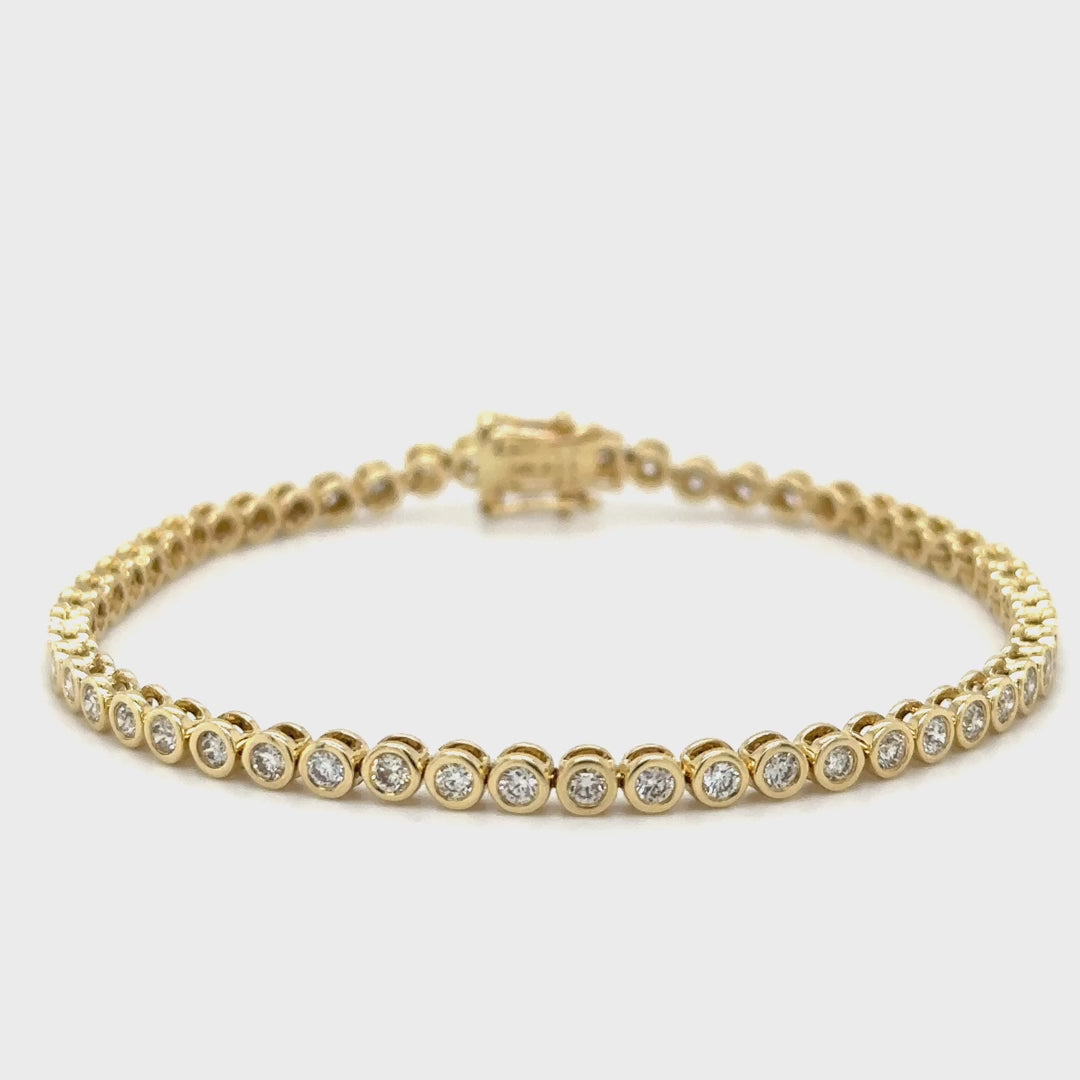 Diamond Bezel Tennis Bracelet