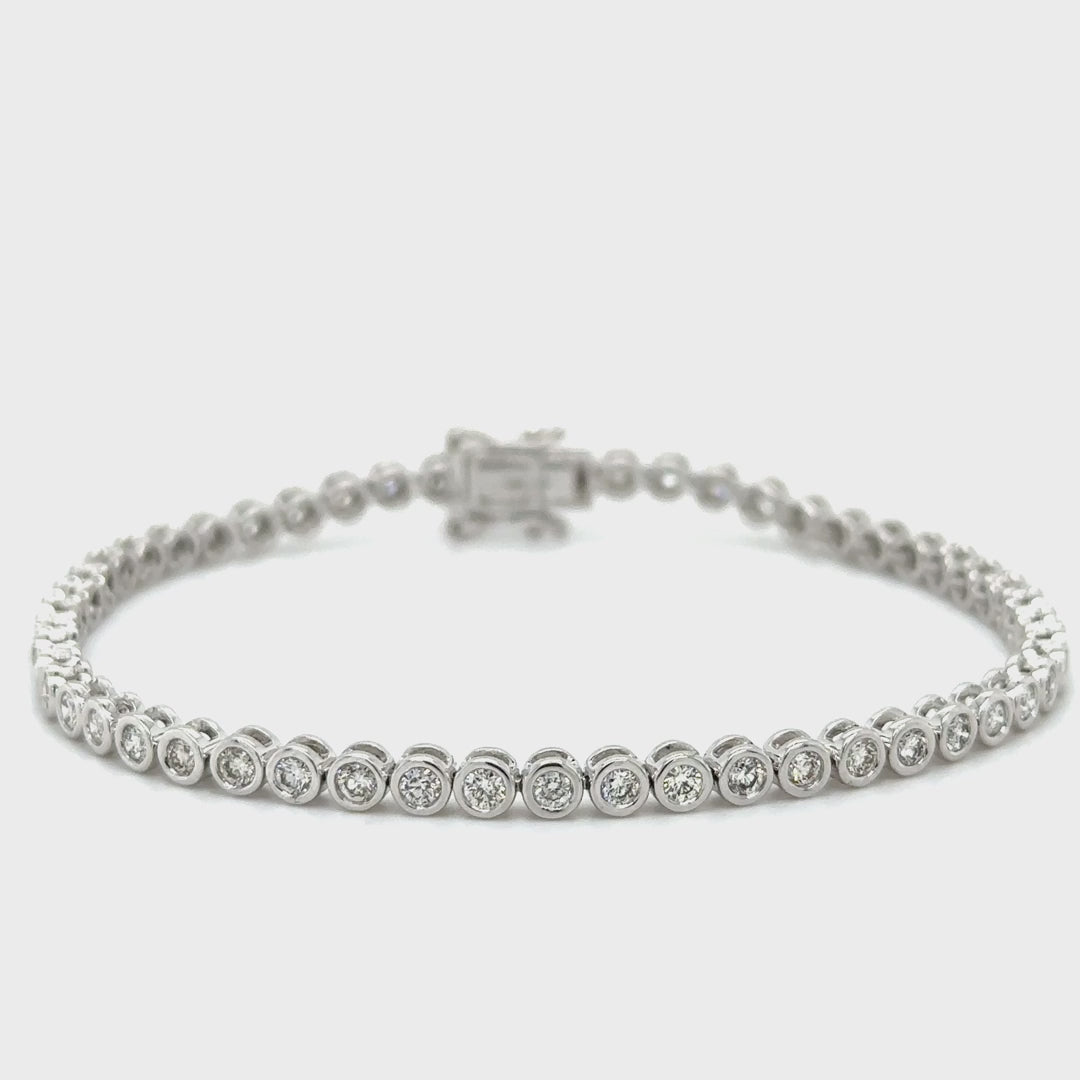 Diamond Bezel Tennis Bracelet