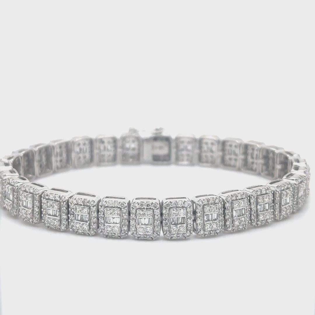 14kt White Gold Diamond Bracelet