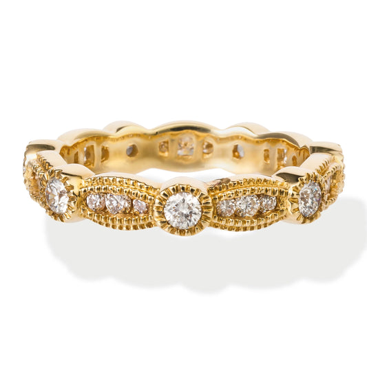 Diamond Ring Band 14kt Gold