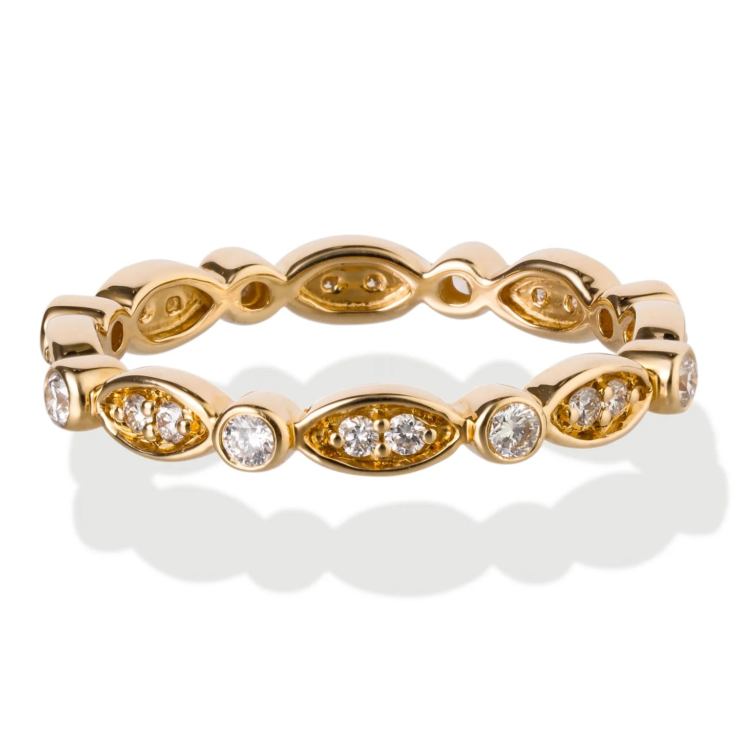 Diamond Ring Band 14kt Gold